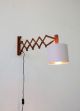 60er Teak Scherenlampe Wandlampe Danish 60s Scissor Lamp Vintage Wall Light 1970-1979 Bild 9