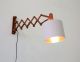 60er Teak Scherenlampe Wandlampe Danish 60s Scissor Lamp Vintage Wall Light 1970-1979 Bild 1