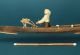Eskimo Kajak Inuit Canoe Modell Aus Holz Und Leder 30er Jahre Fishing Kayak Nordamerika Bild 11