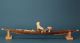 Eskimo Kajak Inuit Canoe Modell Aus Holz Und Leder 30er Jahre Fishing Kayak Nordamerika Bild 6