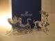 Swarovski Figur Rentier,  Schlitten,  Sleigh,  Glasfigur,  Kristallfigur Glas & Kristall Bild 2