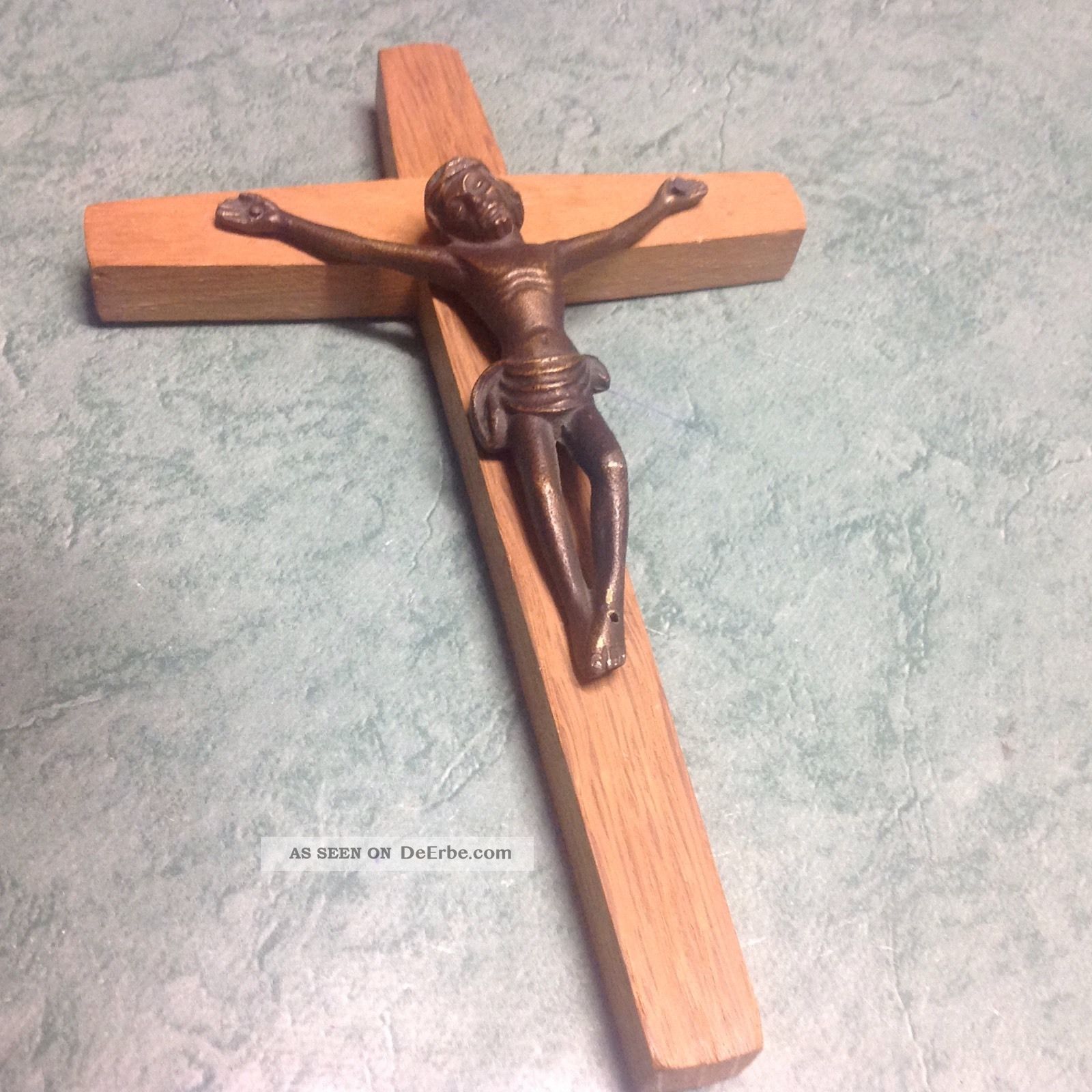 Kruzifix Kreuz Holz Metall Skulpturen & Kruzifixe Bild