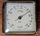 Fischer Wetterstation Massivholz Barometer Thermometer Hygrometer Sammlerstück Wettergeräte Bild 3