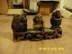 Chinesische Holz Figuren Miniatur Figur Asiatika Auf Podest China Kunst 3 Stück Entstehungszeit nach 1945 Bild 6