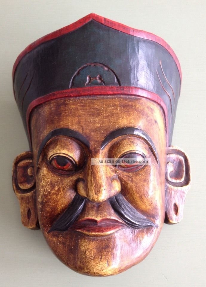 Holzmaske Aus Nepal Entstehungszeit nach 1945 Bild