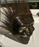 Antike Holzmaske - Fasnachtsmaske - Perchtenmaske - Fasching Maske - Afrika Entstehungszeit nach 1945 Bild 4