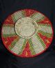 Äthiopien Korb Bunt,  Schale,  Tischdeko Handarbeit.  Basket From Ethiopia Handmade Entstehungszeit nach 1945 Bild 3
