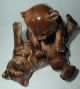 Zwei Kämpfende Bären Keramik Figur Sitzendorf Nach Form & Funktion Bild 7