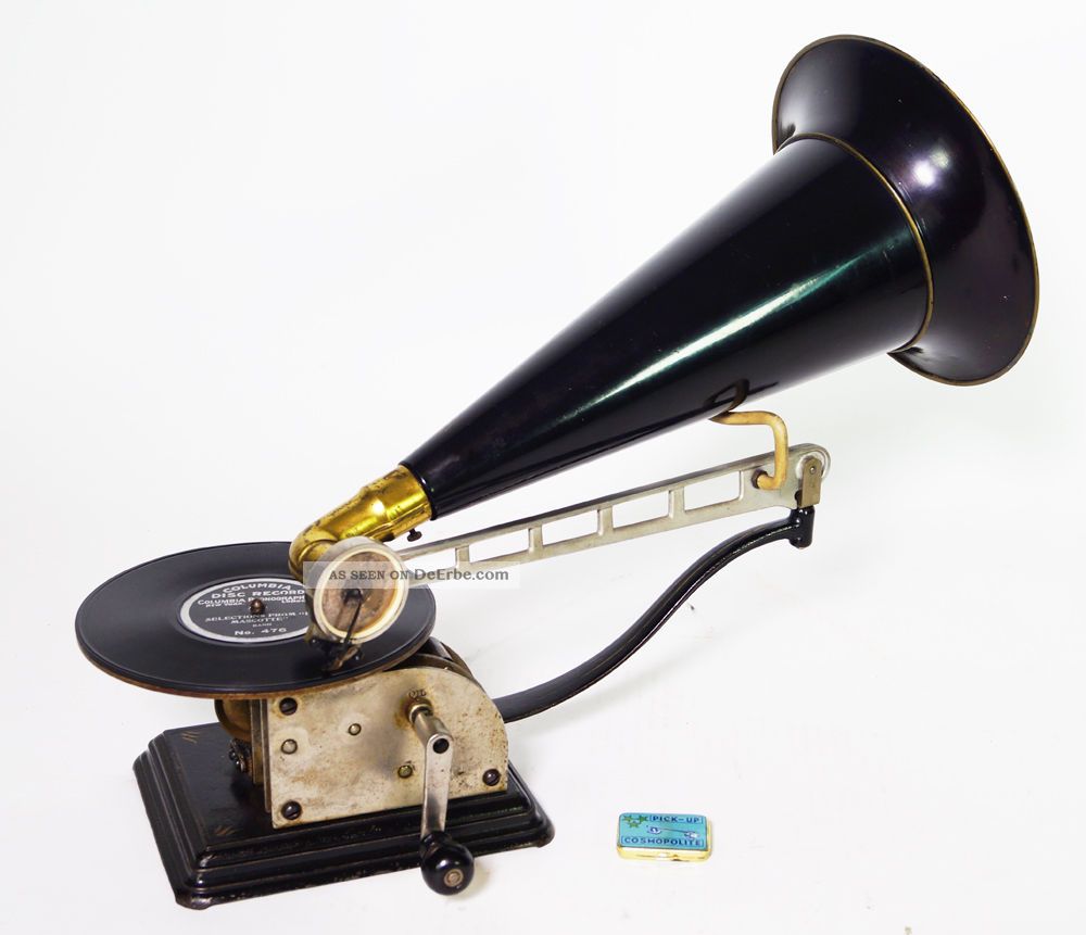 FrÜhes Columbia Schwenkstab Grammophon Gramophon Model Au 1904 Mechanische Musik Bild