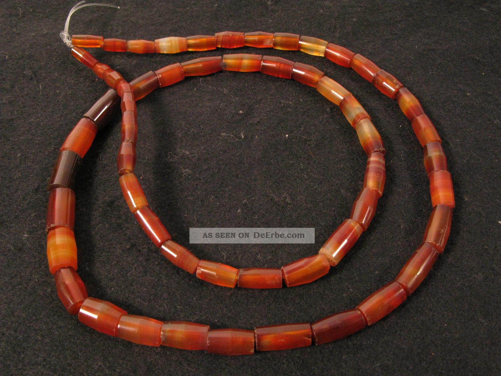 Alte Kleine Achatperlen Idar - Oberstein Antique Agate Stone Trade Beads Afrozip Afrika Bild