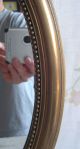 Antik Spiegel Wandspiegel Frankreich Holz Stuck Gold Oval Jugendstil Shabby Chic Spiegel Bild 4
