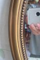 Antik Spiegel Wandspiegel Frankreich Holz Stuck Gold Oval Jugendstil Shabby Chic Spiegel Bild 5