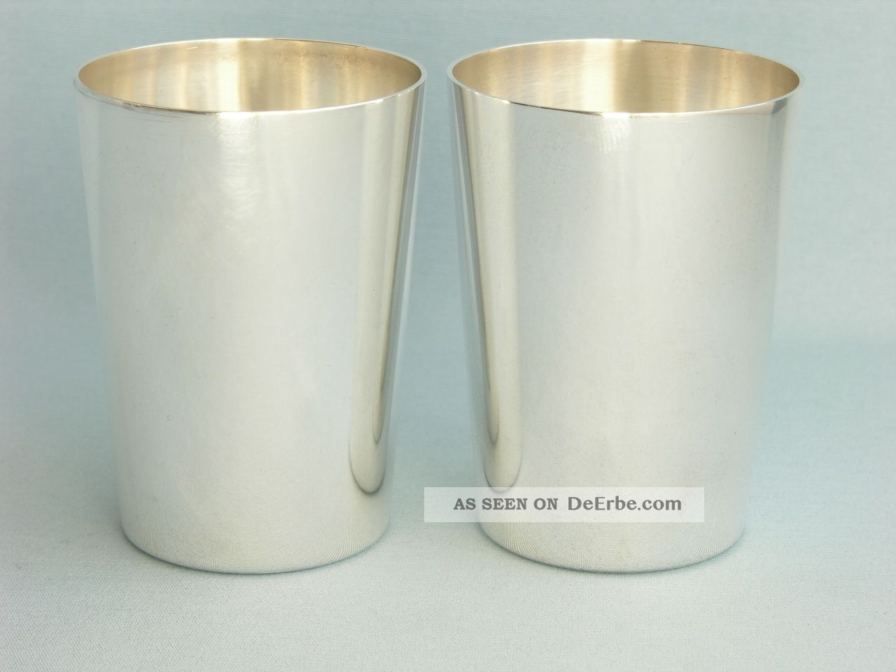 Paar Becher Aus Massiv Sterlingsilber,  Fa.  Vietor,  925er Silber Objekte nach 1945 Bild