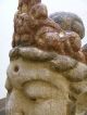 Buddhakopf,  Bodhisattva China Holz Handbemalt Eisensockel Brüniert 1,  3kg Asiatika: China Bild 7