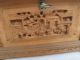 Alte Chinesische Holzdose Geschnitzt Carved Wood Relief China 20 Jh Sandelholz Asiatika: China Bild 3
