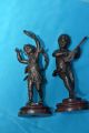 Alte Auguste Moreau Bronzefiguren Pärchen Musizierende Kinder Bronze Bild 12