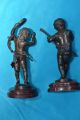 Alte Auguste Moreau Bronzefiguren Pärchen Musizierende Kinder Bronze Bild 8