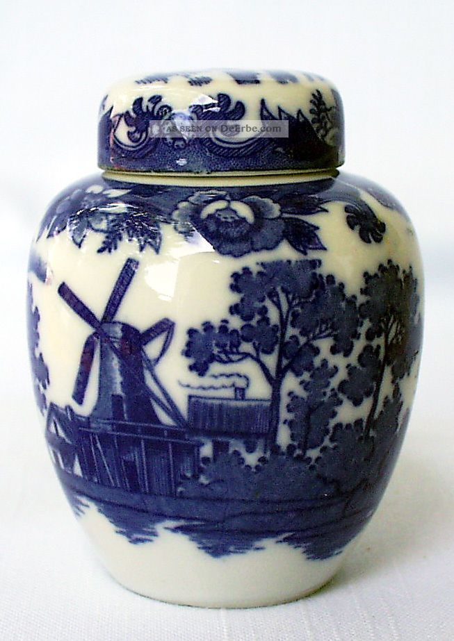 Teedose/tea - Caddy,  Delfter Dekor In Unterglasur,  Japan,  Um 1925 Asiatika: Japan Bild