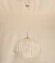 70er Design Glas Snow Ball Relief Decken Lampe Kugel 70s Glass Pendant Light Gefertigt nach 1945 Bild 6