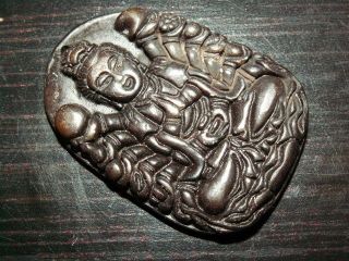 Jade Amulett Anhänger Kwan Yin Guan Yin Guanyin Schutz Buddha Göttin Bild
