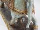 Heilige Krishna Kuh Holzschnitzerei Figur Indien Hinduismus Old Indian Holy Cow Asiatika: Indien & Himalaya Bild 7