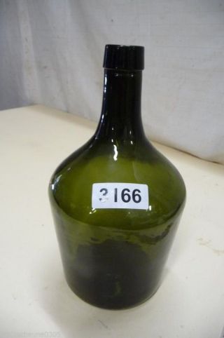 3166.  Alte Biedermeier Glas Flasche Bild