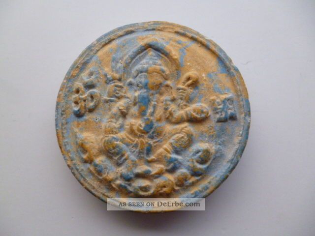 Altes Amulett Ganesha Glücksgott Om Ton Tsa Tsa Ganesh 10 Entstehungszeit nach 1945 Bild