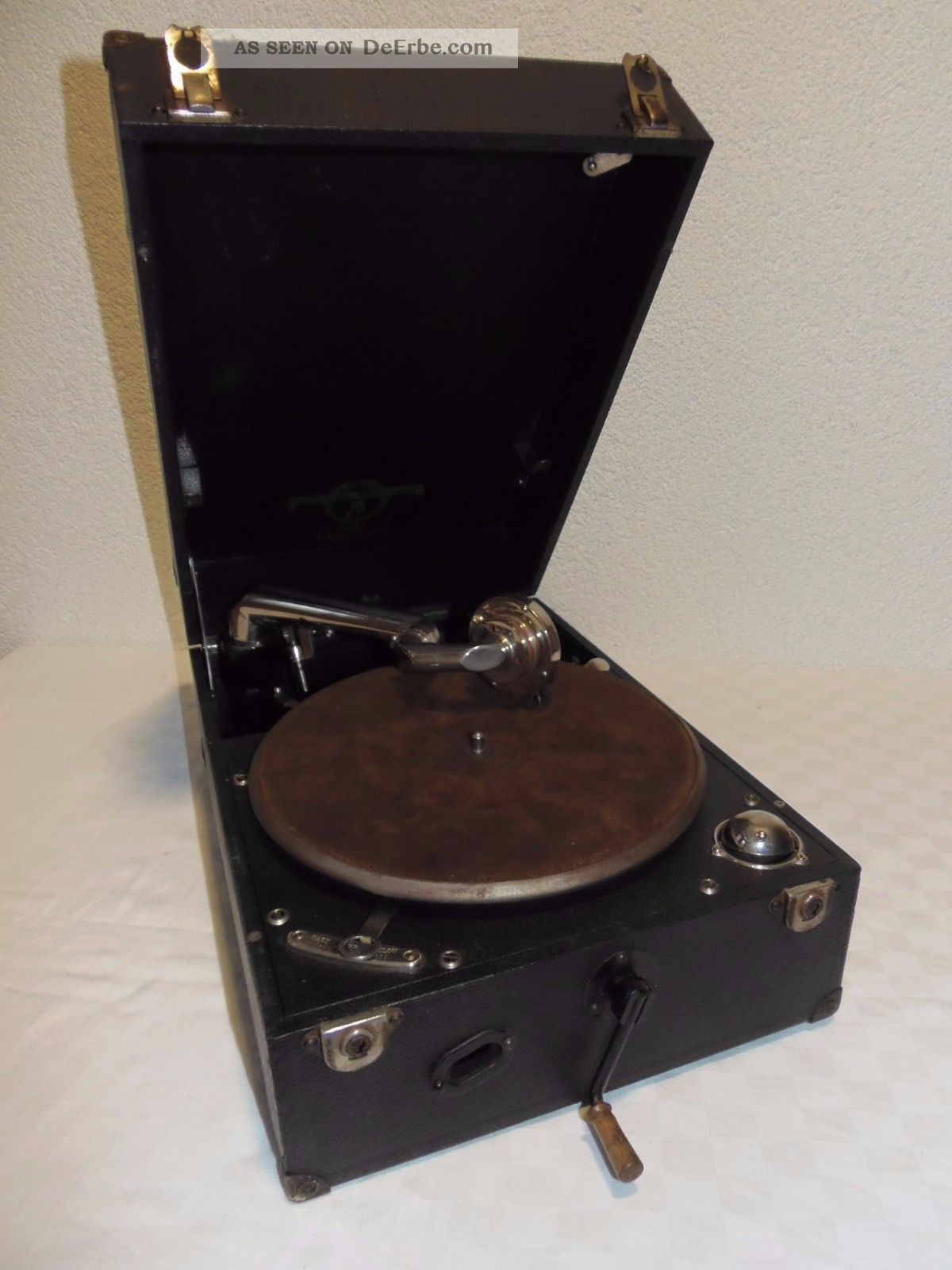 Extrem Rar - Columbia Grafonola Koffer - Grammophon Modell No.  201 Um 1925 Mechanische Musik Bild