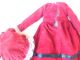 Alte Puppenkleidung Red Velvet Dress Hat Outfit Vintage Doll Clothes 30 Cm Girl Original, gefertigt vor 1970 Bild 10
