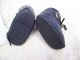 Alte Puppenkleidung Schuhe Vintage Dark Blue Laced Shoes Socks 40 Cm Doll 5 Cm Original, gefertigt vor 1970 Bild 3