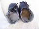 Alte Puppenkleidung Schuhe Vintage Dark Blue Laced Shoes Socks 40 Cm Doll 5 Cm Original, gefertigt vor 1970 Bild 5