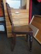 Holz - Stuhl Antik Massiv Geschnitzt Lehne Loft Shabby Esszimmer Solitär Landhaus Stühle Bild 5