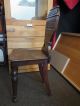 Holz - Stuhl Antik Massiv Geschnitzt Lehne Loft Shabby Esszimmer Solitär Landhaus Stühle Bild 7