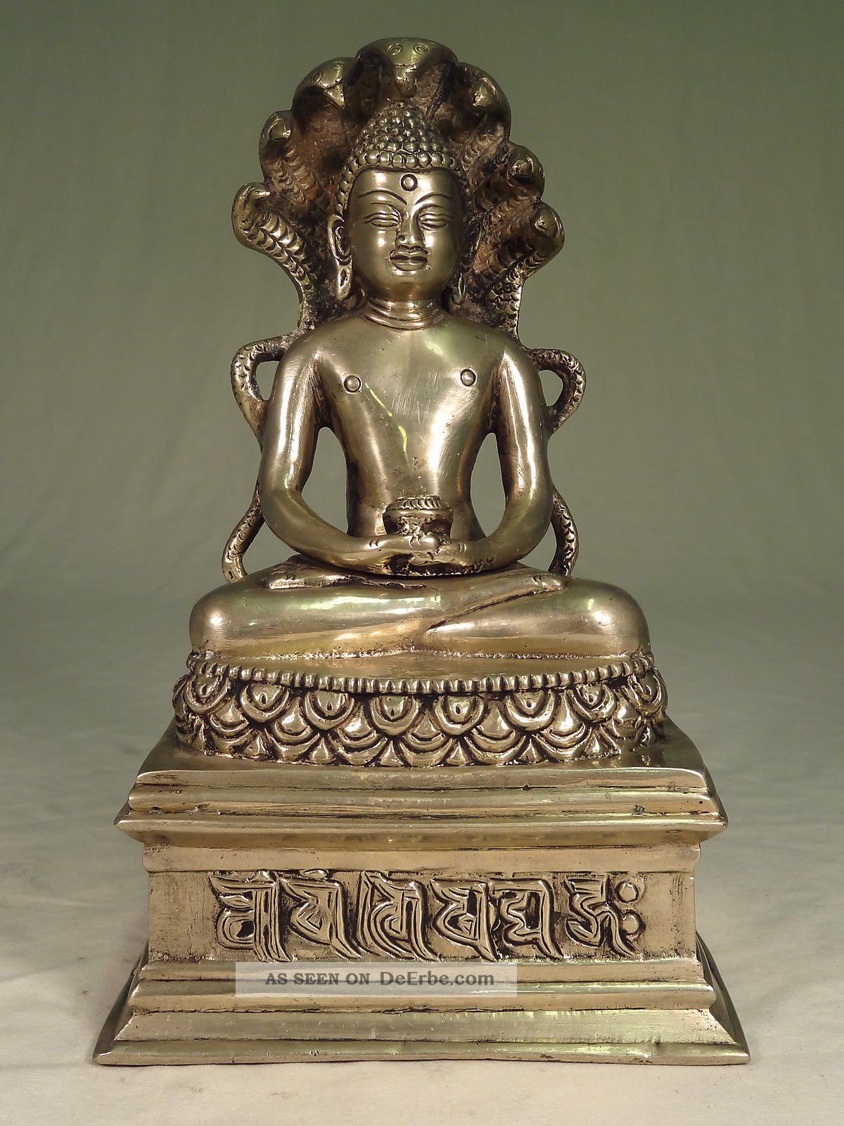 Thaibuddha - 24 Cm,  Buddha - Thailand - Messing Entstehungszeit nach 1945 Bild