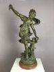 Ob16 - 0106 - Bronzefigur - Jugendstil - La Jeunesse - Par A.  Moreau - Engel Und Frau Bronze Bild 1