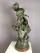 Ob16 - 0106 - Bronzefigur - Jugendstil - La Jeunesse - Par A.  Moreau - Engel Und Frau Bronze Bild 4