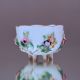 Meissen: Mokkatasse Bunte Plastische Blüten Tasse Cabinet Cup Flower Encrusted Nach Marke & Herkunft Bild 4
