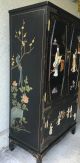 Wunderschöner,  Alter Chinesischer Schrank Aus Holz Mit Einlegearbeiten Ca.  138cm Entstehungszeit nach 1945 Bild 7