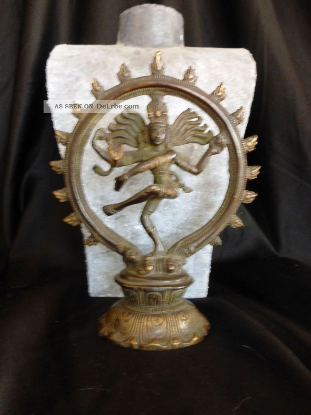Tanzender Shiva In Flammender Aureole,  Bronzeskulptur Indien,  Mitte 20.  J.  H.  : Entstehungszeit nach 1945 Bild