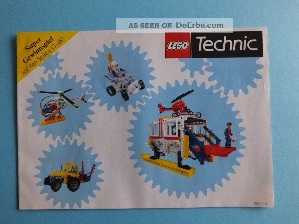 1986 Lego Technic Prospekt Programm Katalog Spielzeug-Literatur Bild