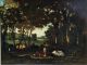 Sonnenbeschienene Waldlichtung Mit Ruhenden Kühen,  Louis Coignard Um 1850 Originale der Zeit Bild 4