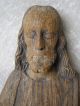 Antique Skulptur Figur Relief Jesus Christus Holz Geschnitzt 19.  Jhdt Holzarbeiten Bild 2