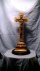 Schönes,  Altes Prunk Kruzifix,  Kreuz,  Holz Gold,  43 Cm,  Jesus Antik Vor 1900 Bild 1