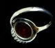 Schöner Antiker Ring,  Silber,  Punze 925,  Mit Funkelndem Bernstein Ringe Bild 3