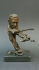 Bronze Figur “der Geiger - Geigen Spieler” - Signiert Bronze Bild 1