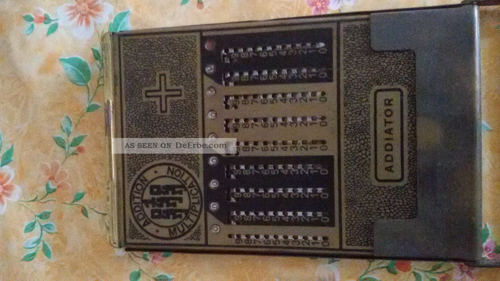 Addiator Patent Rechenmaschine Antike Bürotechnik Bild