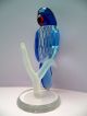 Glasfigur Papagei 17 Cm Blau Kristall Vogel Geschliffen 380 G Glas & Kristall Bild 2