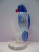 Glasfigur Papagei 17 Cm Blau Kristall Vogel Geschliffen 380 G Glas & Kristall Bild 3