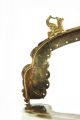 Antiker Feuervergoldeter Handtaschenbügel Empire Frühes 19.  Jh.  Fabelwesen Relief Accessoires Bild 4