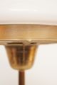Zierliche Art Déco Tischlampe Messing Pilzlampe Opalglas Einzelstück Antike Originale vor 1945 Bild 6